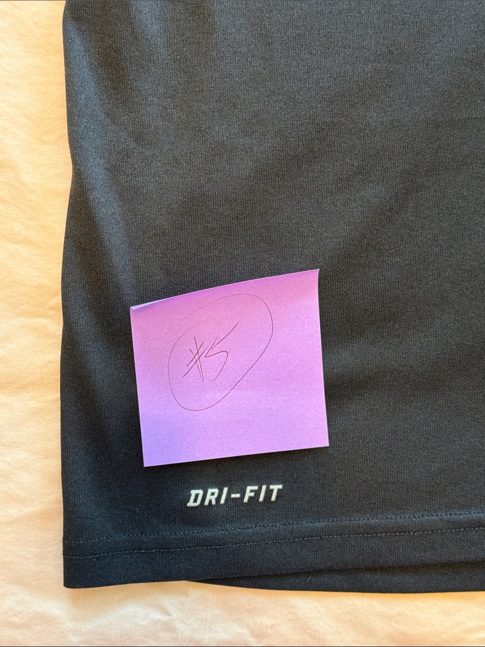 Men's Nike Dri-Fit Black Short Sleeve Shirt - Picture 7 of 7